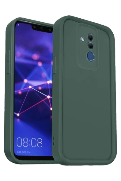 Newface Huawei Mate 20 Lite Kılıf Viera Silikon - Koyu Yeşil ürün görseli 1
