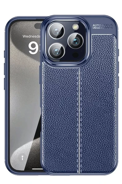 Newface Apple iPhone 16 Pro Max Kılıf Auto Focus Kapak - Lacivert ürün görseli 1