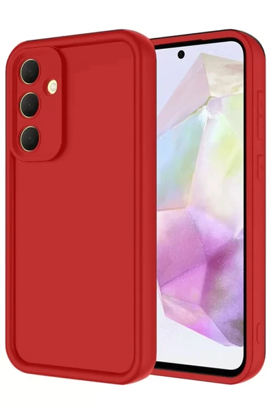 Newface Samsung Galaxy A16 5G Kılıf Viera Silikon - Kırmızı ürün görseli 1