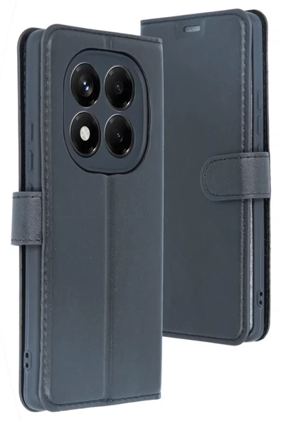 Newface Xiaomi Redmi Note 14 Pro 5G Kılıf Trend S Plus Kapaklı Kılıf - Siyah ürün görseli 1