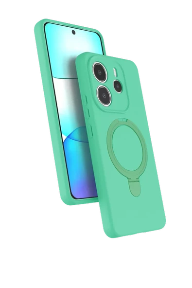 Newface Xiaomi Redmi Note 14 4G Regal Magsafe Standlı Kapak - Yeşil ürün görseli 1