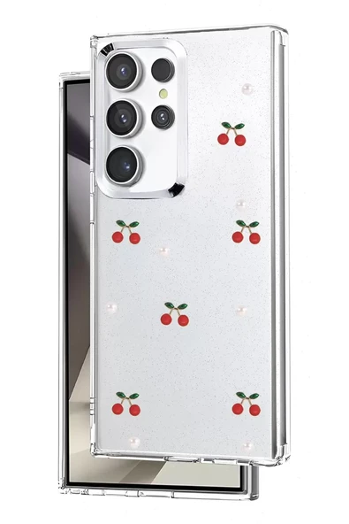 Newface Samsung Galaxy S25 Ultra Fiyonk Desenli Kapak - Desen 9 ürün görseli 1