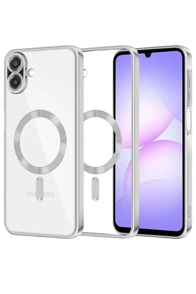 Newface Samsung Galaxy A07 4G Kross Magneticsafe Kapak - Gümüş ürün görseli 1
