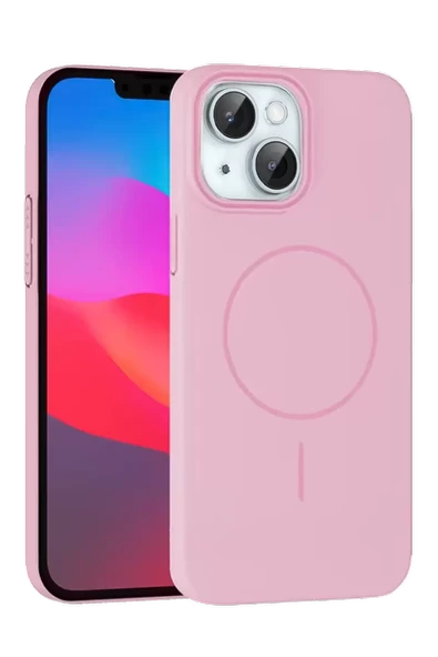 Joko Apple iPhone 15 Plus Broş Magsafe Kapak - Pembe ürün görseli 1