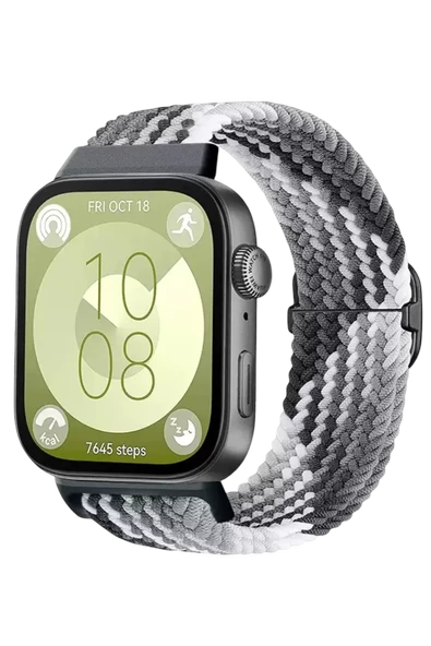 Newface Huawei Fit 4 Star Kordon - Gri-Siyah ürün görseli 1