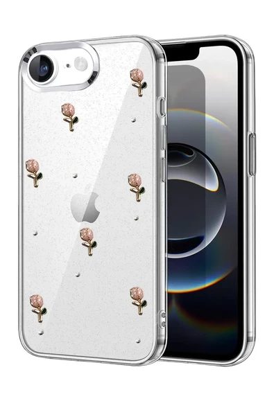 Newface Apple iPhone 16E Fiyonk Desenli Kapak - Desen 6 ürün görseli 1