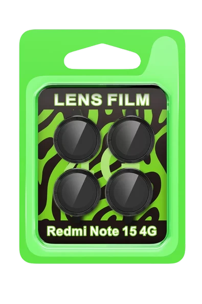 Newface Xiaomi Redmi Note 15 4G Raze Metal Kamera Lens - Siyah ürün görseli 1