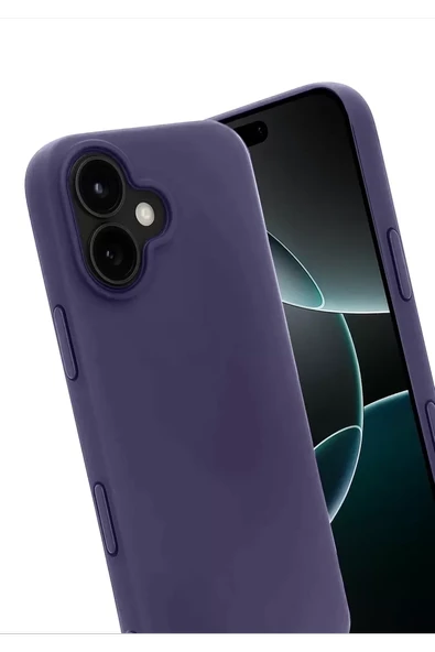 Newface Apple iPhone 17 First Silikon - Mürdüm - Resim 3