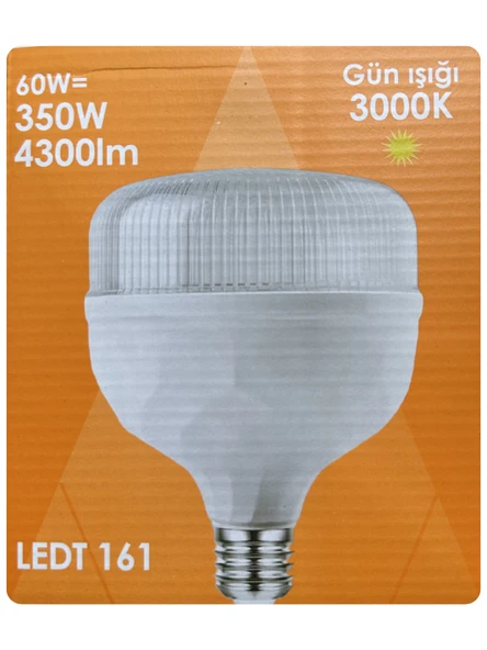 (1 Adet) Osaka 60W (350W) Sarı Işık E27 Duylu (Kalın Duy) Led Torch Ampul ürün görseli 1