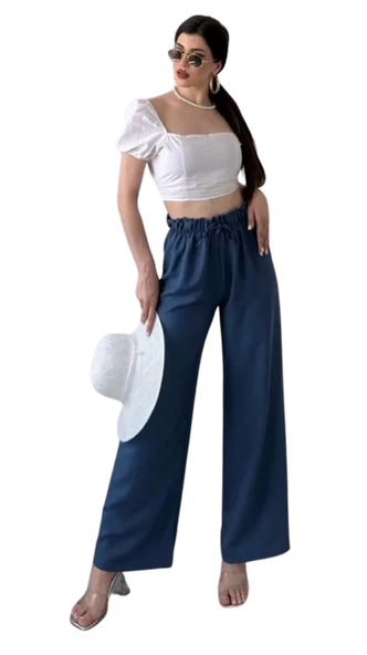 Beli Büzgülü Pantolon ürün görseli 1