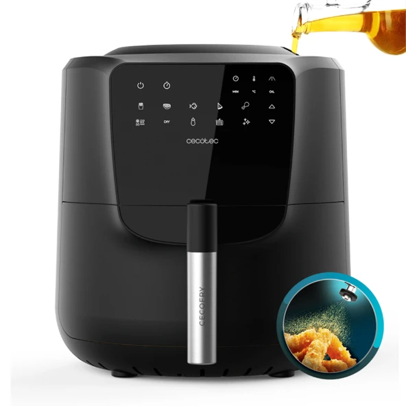 Cecofry Rain 5,5 L Airfryer Otomatik Yağ Dağıtıcı Fritöz Hızlı Sağlıklı Yağsız Pişirme ürün görseli 1