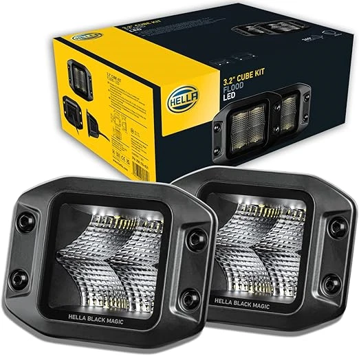 10V-30V Çalışma Lambası (Off-Road Lamba) Gömme Tip 40W 5700K 3000 Lümen (4 Ledli) (2 Adet) - HELLA 1FA358176831 ürün görseli 1