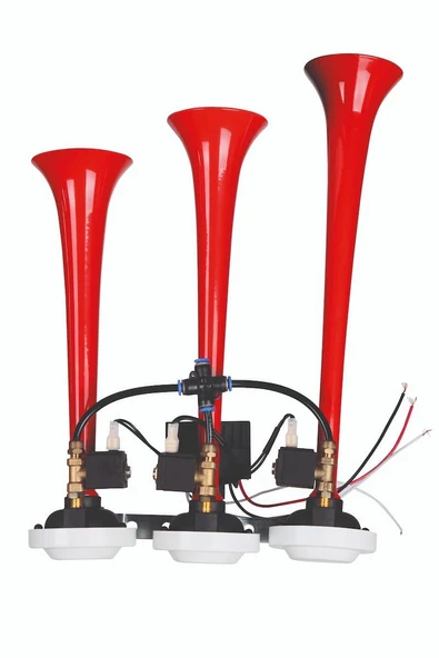 24 Volt  Havalı Korna 3 Borulu Saydırmalı Dali Dali Wolfram 60124 ürün görseli 1