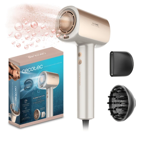 Dryglam Nano Plasma Champagne Saç Kurutma Makinesi Fön | İyonik Profesyonel ürün görseli 1