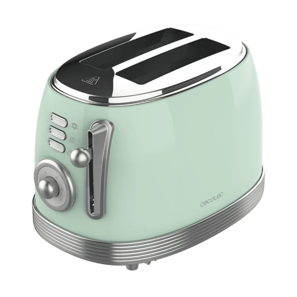 Toast Taste 800 Vintage Light Green Retro Ekmek Kızartma Makinesi ürün görseli 1