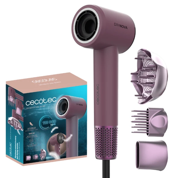 Drynova 3In1 Berry Saç Kurutma Makinesi | Fön, Şekillendirme Ve Hızlı Kurutma ürün görseli 1