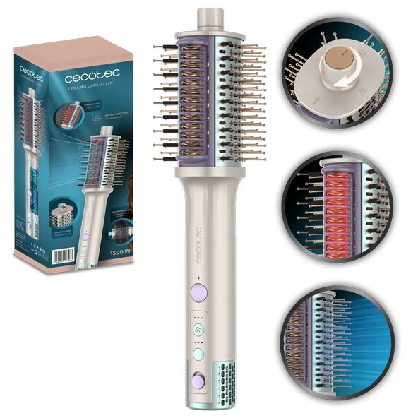 Ceramiccare Allin1 Saç Kurutma Fırçası | Şekillendirici Sıcak Hava Fırçası ürün görseli 1
