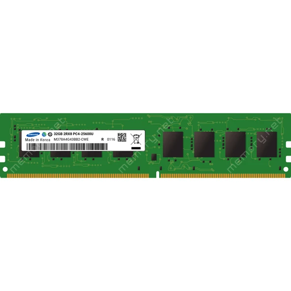SAMSUNG 32GB DDR4 3200MHZ CL2 PC RAM VALUE M378A4G43BB2-CWE ürün görseli 1