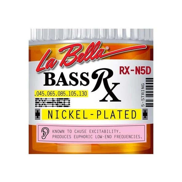 Gitar Aksesuar Bas Tel Labella 5 Telli LB-RX-N5D 0,45 ürün görseli 1