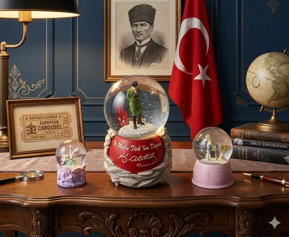 Zamanı Durduran Sihir: Kocatepe'den Masallar Diyarına En Özel üçlü Kar Küreleri ürün görseli 1