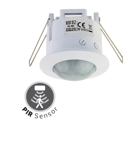 HOROZ Corsa 360 Derece Görüş Açılı Sıva Altı Hareket Sensörü 1200w 220 Volt IP20 ürün görseli 1