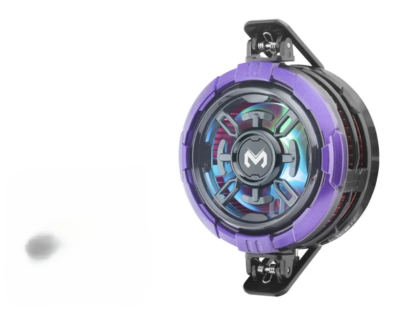 Manyetik Klipsli Telefon Soğutucu Fan Rgb Mor Siyah CX08AI ürün görseli 1