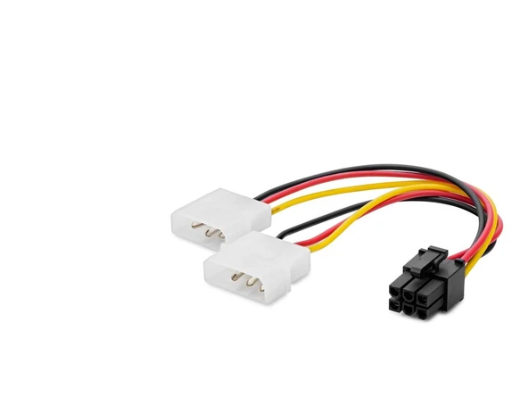 Ekran Kartı Power Y Kablosu 2X 4 Pin To 6 Pin 12V 26 Cm HDX5520 ürün görseli 1