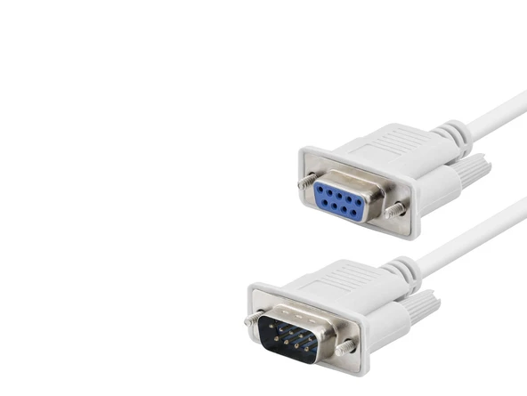 RS232 Seri Port Bağlantı Kablosu 1.5 M - Beyaz HDX7801 ürün görseli 1