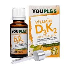 Youplus Vitamin D3 K2 Damla 20 ml - Resim 2