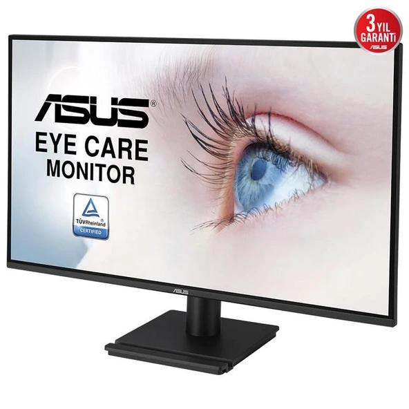 ASUS VA27AQ EYE CARE MONİTÖR 27INC IPS QHD ÇERÇEVESİZ TASARIM HDMI DISPLAYPORT VGA 1MS MPRT DUVAR MONTAJ DESTEĞİ ürün görseli 1