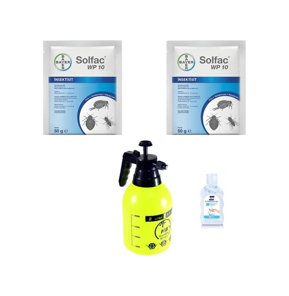 Bayer Solfac WP 10 Genel Haşere 2 x 50 G + Pompa 2 L + Jel ürün görseli 1