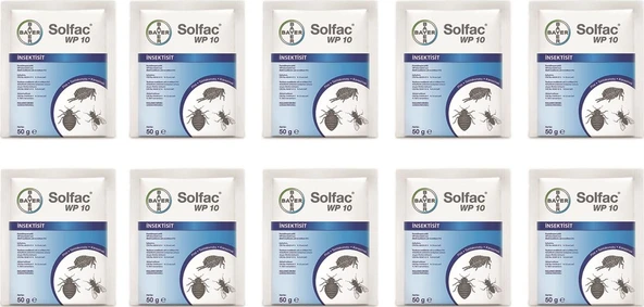 Bayer Solfac WP 10 Genel Haşere 10 x 50 G ürün görseli 1