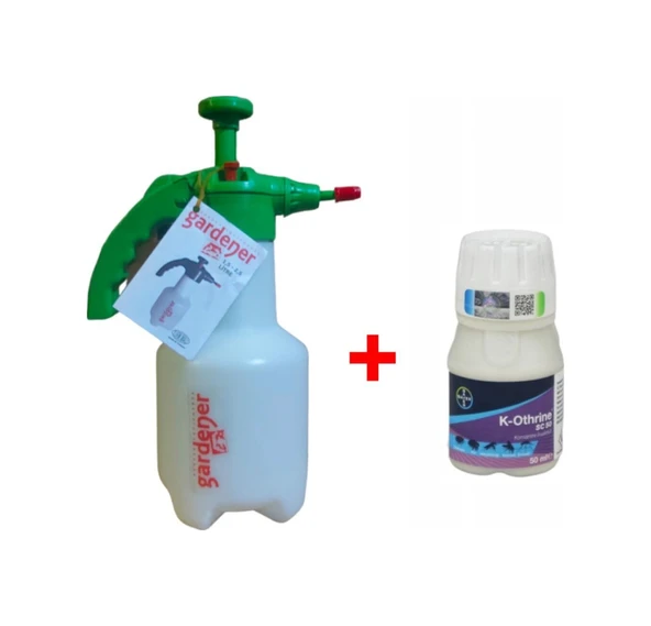 K-othrine Envu Sc50 50ml Kara Sinek, Sivri, Güve Ilacı Ve 2lt Gardener Basınçlı Ilaçlama Pompası ürün görseli 1