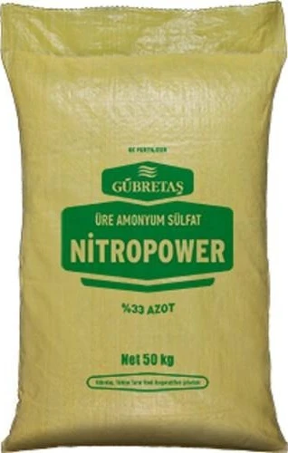 Gübretaş Nitropower Bitki Besini Üre Amonyum Sulfat Demir Suda Çözünür Kükürt %33 Azot Gübresi 1 KG ürün görseli 1
