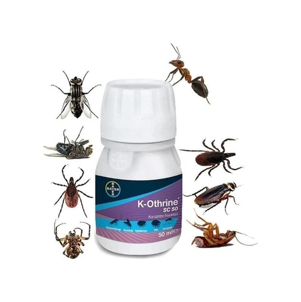 K-othrine Haşere Ilacı 50 Ml Sivrisinek Karasinek Hamamböceği Karınca Kene Ve Akreplere Etkili ürün görseli 1