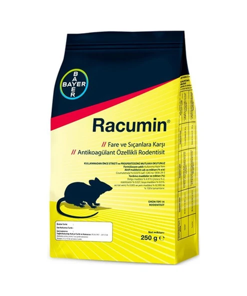 Bayer Racumin Buğday Fare Yemi 250gr. Rodetisit Kutu 4130 ürün görseli 1