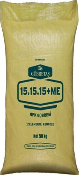 Gübretaş Süper Kompoze 15.15.15+Me Gübre 50 KG Harmanlanmış Iz E ürün görseli 1
