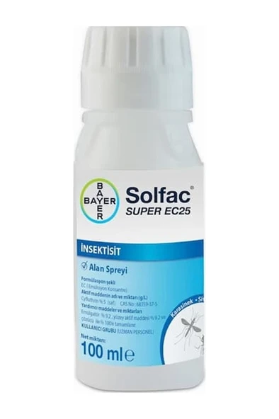 Bayer Solfac 25 EC Haşere İlacı 5 x 100 ML ürün görseli 1