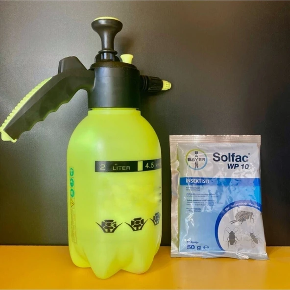 Bayer Pire, Bit, Kene, Hamamböceği Solfac Ilaçlama Pompası 10Wp 50Gr + 2 Litre ürün görseli 1