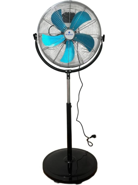 Rubenis RBS-27 PLUS 18" Sanayi Tipi Vantilatör 130W Güç, 5 Kollu Ayaklı Tasarım ürün görseli 1