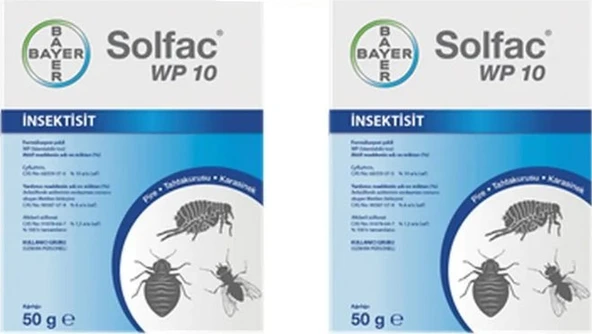 Bayer Solfac WP 10 Genel Haşere 2 x 50 G ürün görseli 1