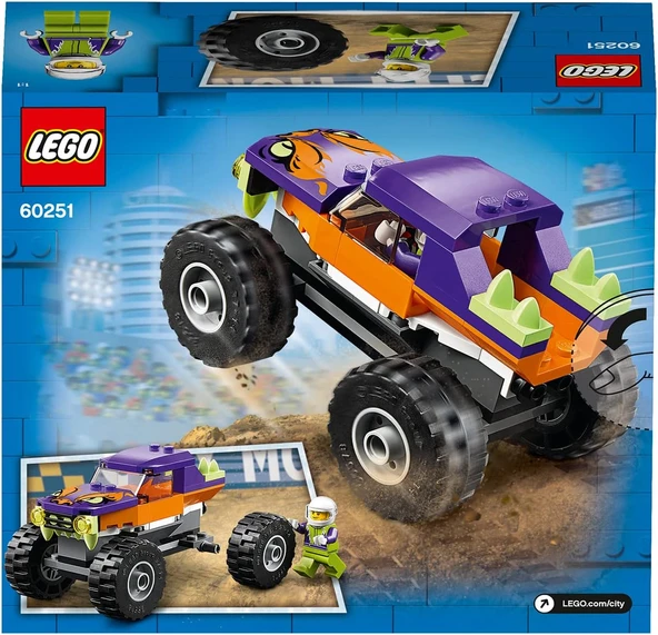 LEGO 60251 City Canavar Kamyonet - Resim 2