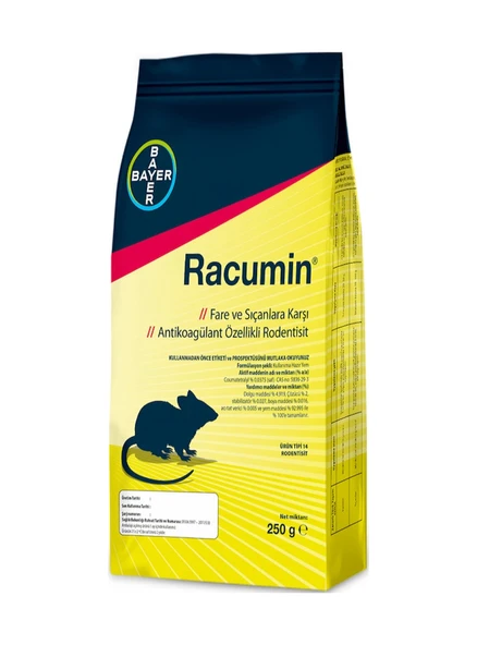 Racumin Buğday 3 Adet Fare Ve Sıçan Zehri 250 Gr.- Yeni Ürün / Orijinal - ürün görseli 1
