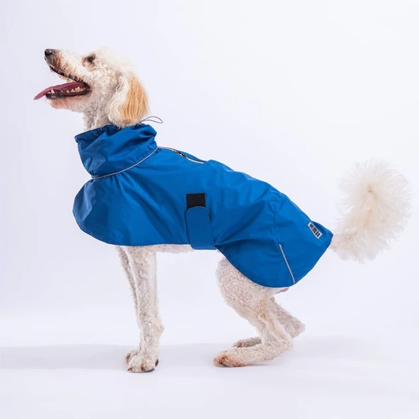 Pawstar Kedi ve KÜÇÜK Köpek MAVİ COLOMBİA RAİNCOAT M Sırt28cm Göğüs41cm Boyun26cm ürün görseli 1