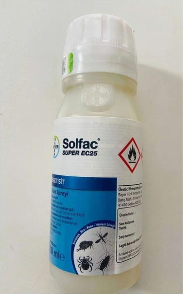 Solfac Ec25 Sinek Sivrisinek Uçan Haşereler Pire Bit Kene 100 Ml ürün görseli 1