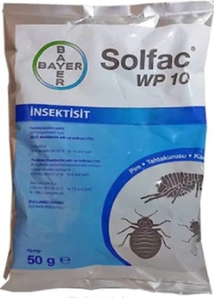 Pire - Kene - Bit - Genel Haşere 50 Gr Solfac Wp 10 ürün görseli 1