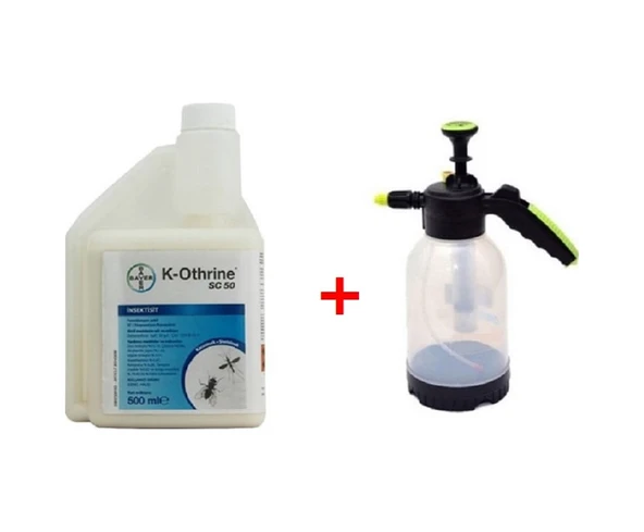 Bayer K-othrine Sc 50 Haşere 500 ML + Pompası Şeffaf ürün görseli 1