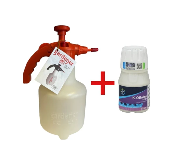 K-Othrine SC50 50ml Hamam, Kalorifer  ve 2,5LT Gardener Basınçlı Pompası ürün görseli 1