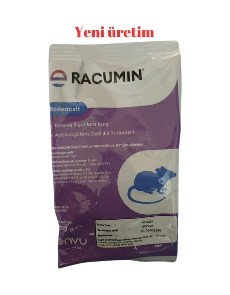 Yeni Üretim Envu Racumin Zehirli Fare Sıçan Buğdayı 250 Gr ürün görseli 1