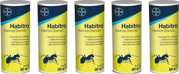 Bayer 5 Adet Habitro Karınca Ilacı Yemi 80 Gr ürün görseli 1